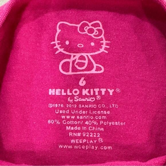 Hello Kitty Pink Dress / Tunic Size 6 - Picture 3 of 9